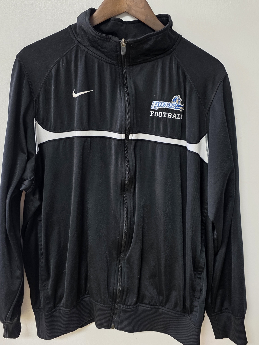 Nike Men's Black Lions Football Full-Zip Track Jacket